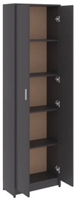 vidaXL Ντουλάπα Διαδρόμου Γκρι 55 x 25 x 189 εκ. από Μοριοσανίδα