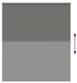 Roller Blind Blackout γκρί 135x150 cm Πλάτος υφάσματος 131,6cm - Γκρι