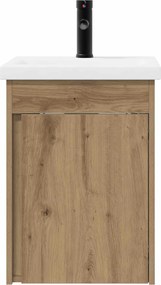 vidaXL Μονάδα μπάνιου με βρύση Artisan Δρυς 42 x 40 x 74,5 εκ