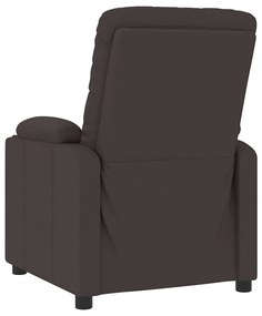 vidaXL Πολυθρόνα Ανακλινόμενη Σκούρο Καφέ Υφασμάτινη