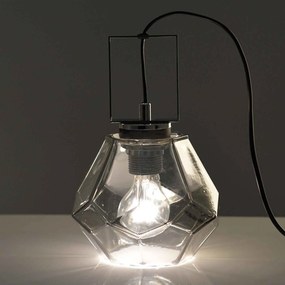 Επιτραπέζιο Φωτιστικό V371481TG Fume Metal, Glass