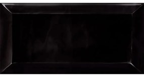 Karag Metro Bizoute Πλακάκι Black 10x20cm Τιμή τετραγωνικού 23€/ Συσκευασία 1m2, 50 τεμάχια