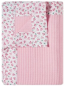 Κουβέρτα Πλεκτή Αγκαλιάς (80x100) Kentia Stylish Cereza