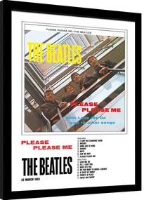 Κορνιζαρισμένη αφίσα The Beatles - Please Please Me