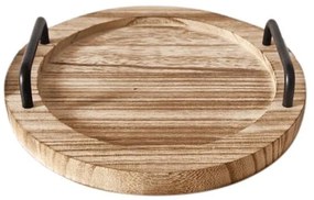 Δίσκος Σερβιρίσματος Paulownia 00.07.75545 Φ25x5cm Natural Ξύλο