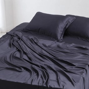Σεντόνια King Size (Σετ) Silk Fashion Bamboo Dark Grey