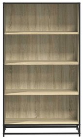 vidaXL Βιβλιοθήκη Sonoma Oak 80,5x35x139 cm Ξύλινη κατασκευή