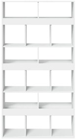 vidaXL Βιβλιοθήκη Λευκή 100x33x187,5 εκ. Επεξ. Ξύλο