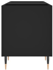 vidaXL Έπιπλο Δίσκων Μαύρο 121 x 38 x 48 εκ. από Επεξεργασμένο Ξύλο