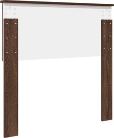 vidaXL Κεφαλάρι Καφέ δρυς 90 cm Επεξεργασμένο ξύλο