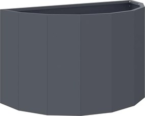 vidaXL Γλάστρα Ανθρακί 60 x 30 x 35 εκ Ατσάλι