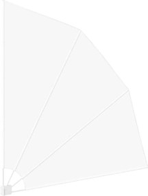 vidaXL Αδιάφανο σκίαστρο μπαλκονιού 210 x 210 cm Πολυεστέρας Λευκό