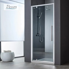 PIVOT 90 (87-91εκ) DEVON FLOW CLEAN-GLASS CHROME