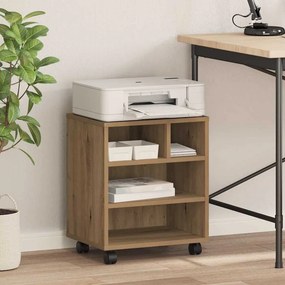 vidaXL Σταντ Εκτυπωτή artisan δρυς 41 x 32 x 48 εκ. Επεξεργασμένο Ξύλο