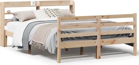 vidaXL Πλαίσιο Κρεβατιού Κεφαλάρι 150x200 εκ Μασίφ Πεύκο