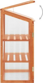 vidaXL Θερμοκήπιο 60 x 45 x 100 εκ. από Ξύλο Ελάτης