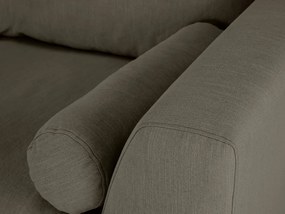 Γωνιακός Καναπές Seattle 178, Ασημί, Καφέ, 325x213x88cm, Πόδια: Μέταλλο | Epipla1.gr