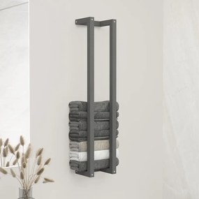 vidaXL Πετσετοκρεμάστρα Γκρι 23x18x110 εκ. από Μασίφ Ξύλο Πεύκου