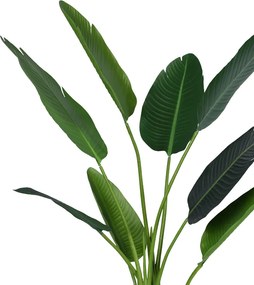 Διακοσμητικό φυτό Palm tree σε γλάστρα Inart πράσινο pp Υ120εκ