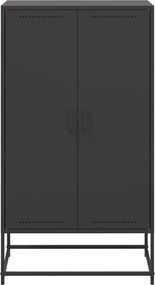 vidaXL Ντουλάπι Μαύρο 68,5x38,5x123,5 εκ. από Ατσάλι