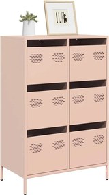 vidaXL Ντουλάπι Ροζ 68 x 39 x 101,5 εκ. από Χάλυβα