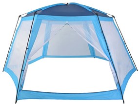 vidaXL Σκίαστρο Πισίνας Μπλε 590 x 520 x 250 εκ. Υφασμάτινο