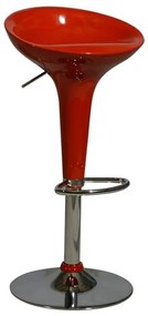 Bar Stool Daisy  Gas Lift in red color  44x38x78cm