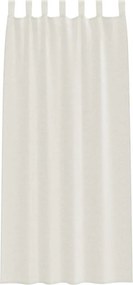 vidaXL Κουρτίνα βυσσινί 2 pcs Κρεμ 260 x 140 εκ. Πολυεστέρας