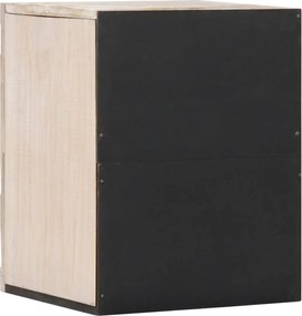 vidaXL Κρεμαστό Ντουλάπι Μπάνιου με πόρτα Λευκό 38 x 33,5 x 48 εκ.