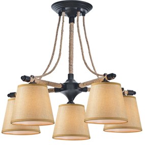 Φωτιστικό Οροφής Πολύφωτο Aca Gavdos EG165075C Rope/Beige