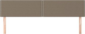 vidaXL Κεφαλάρια Ύφασμα 180x5x78/88 εκ. Taupe