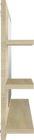 vidaXL Καθρέφτης Μπάνιου Sonoma Δρυς 90 x 10,5 x 45 εκ. Επεξ. Ξύλο