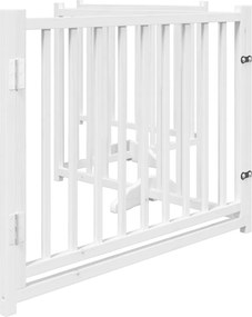 vidaXL Διαχωριστικό Σκύλων/Πόρτα Πτυσσόμενο 4 Πάνελ 320εκ. Μασίφ Ελάτη