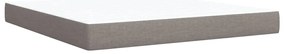 vidaXL Κρεβάτι Boxspring με Στρώμα Taupe 180x200 εκ. Υφασμάτινο
