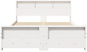 vidaXL Σκελετός Κρεβατιού Λευκό 160 x 200 cm Μασίφ ξύλο πεύκου