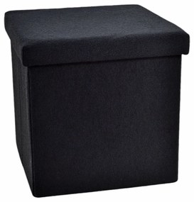 Σκαμπο Αναδιπλουμένο Μαύρο Ύφασμα 40x40x38cm ANKOR