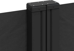 vidaXL Σκίαστρο Πλαϊνό Συρόμενο Μαύρο 180 x 600 εκ.