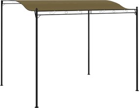 vidaXL Κιόσκι Σκίασης Taupe 3 x 2,4 μ. 180 γρ./μ²
