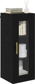 vidaXL Επιτοίχιο ντουλάπι Μαύρη Οξυά 34,5 x 34 x 90 εκ.