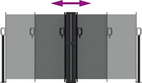 vidaXL Σκίαστρο Πλαϊνό Συρόμενο Ανθρακί 120 x 1200 εκ.
