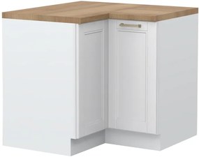 Επιδαπέδιο γωνιακό ντουλάπι Tahoma R-UG-2K-Λευκό ματ - 94.00Χ94.00Χ88.00cm