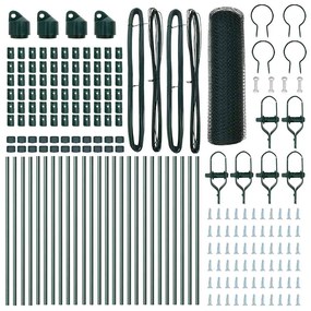 vidaXL Στύλος Περιφράξεων Πράσινο 50 x 0,6 μ (25 mm δίκτυο)