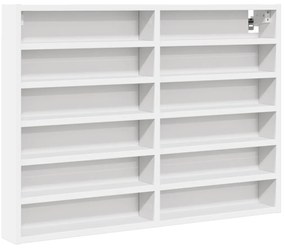vidaXL Ραφιέρα Λευκή 80x8,5x58 εκ. από Επεξεργασμένο Ξύλο