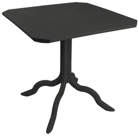Τραπεζαρία Groovy-Halcyon σετ 5τεμ PP ανθρακί 80x80x74,5εκ 80x80x74.5 εκ.