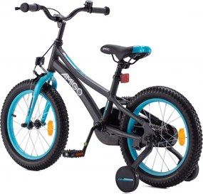 Flip 16 Inch 25 cm Boys Coaster Brake Black/Blue