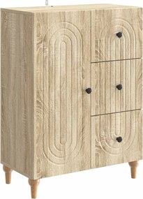 vidaXL Πλαϊνό γραφείο Sonoma Δρυς 66 x 34,5 x 90 εκ Επεξεργασμένο Ξύλο