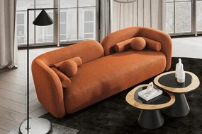 Καμπυλωτός Καναπές Λευκό 240x90x75 cm