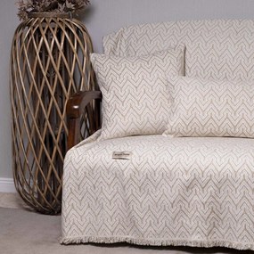 Ριχτάρι Tymfi Spaghi-Ecru Aslanis Home Διθέσιο 180x250cm Βαμβάκι-Polycotton