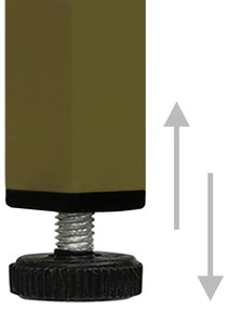 vidaXL Ντουλάπι Αποθήκευσης Πράσινο Λαδί 42,5x35x101,5 εκ. από Ατσάλι