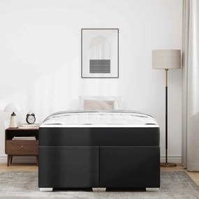 vidaXL Σκελετός Κρεβατιού Μαύρο 120 x 190 cm ύφασμα